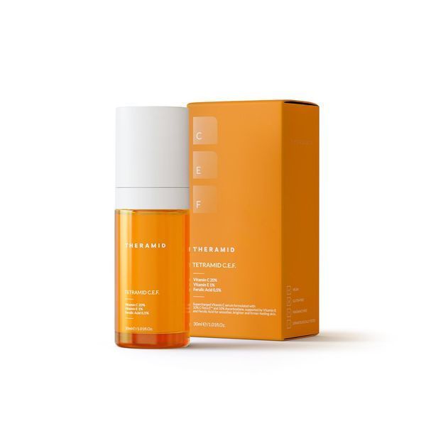 Антиоксидантна сироватка з 20% вітаміну С Theramid C.E.F., 30 ml TH01 фото