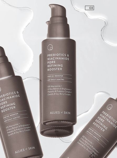 Бустер з пребіотиками та ніацинамідом Allies of Skin Prebiotics & Niacinamide Pore Refining Booster AOS04 фото