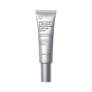 Нічний мультикислотний пілінг з ретинолом Allies of Skin Multi Acids & Retinoid Brightening Sleeping Facial AOS07 фото