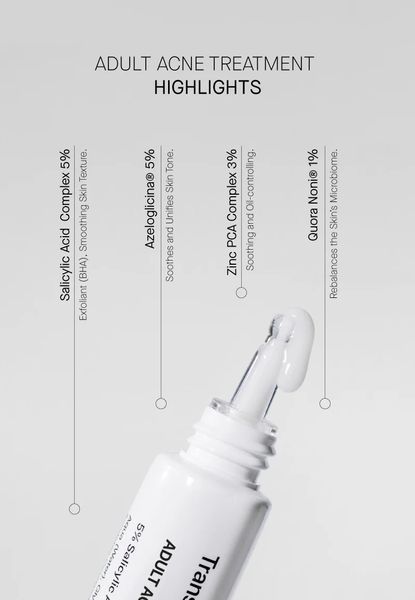 Нічний крем від висипань Transparent Lab Adult Acne Treatment TL10 фото