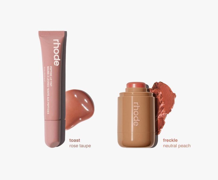 Дуо Rhode Pocket Blush Freckle + Peptide Lip Tint Toast RD29 фото