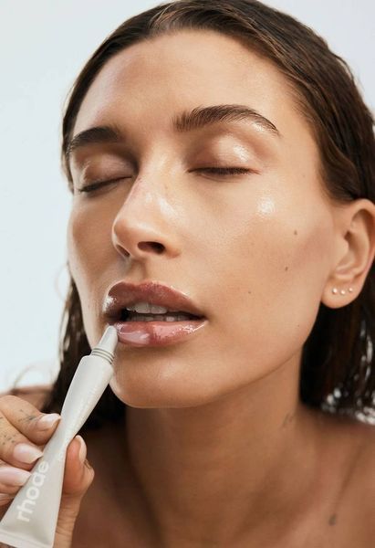 Тріо прозорих пептидних бальзамів для губ Rhode Peptide Lip Treatments SS16 фото