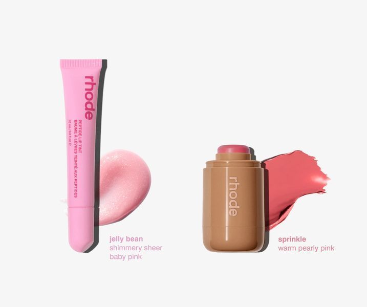 Дуо Rhode Pocket Blush Sprinkle + Peptide Lip Tint Jelly Bean RD70 фото